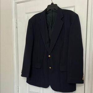 David Taylor Navy and Gold button Sport Coat Timeless Elegance